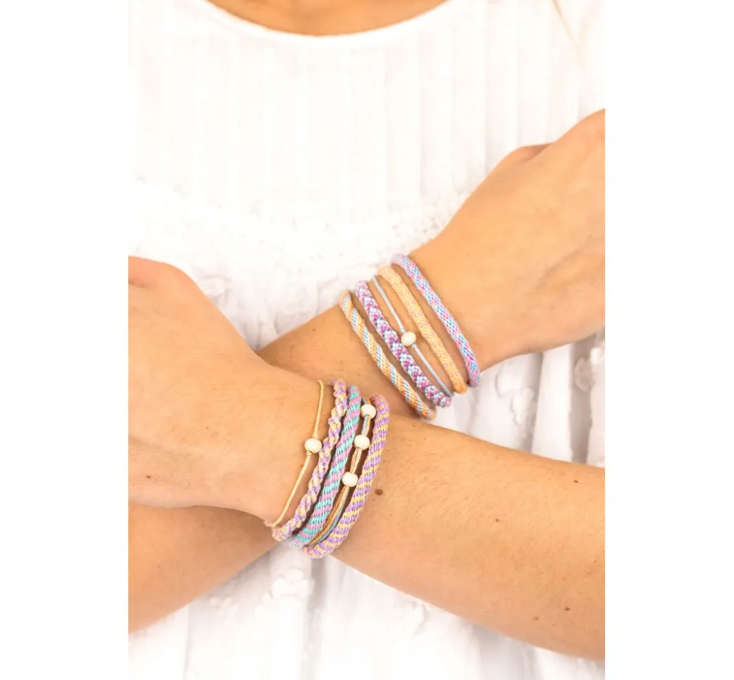 Kinder folia Schmuck-Bastelsets|Armbänder>Kumihimo Bastelset "Armbänder"