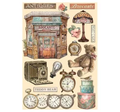 Stamperia Streuteile|Dekoelemente>Lasercut-Motive "Brocante Antiques"