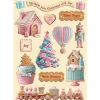 Stamperia Dekoelemente>Lasercut-Motive "Candy Christmas"