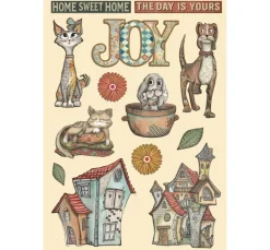Stamperia Dekoelemente>Lasercut-Motive "Furry Friends"