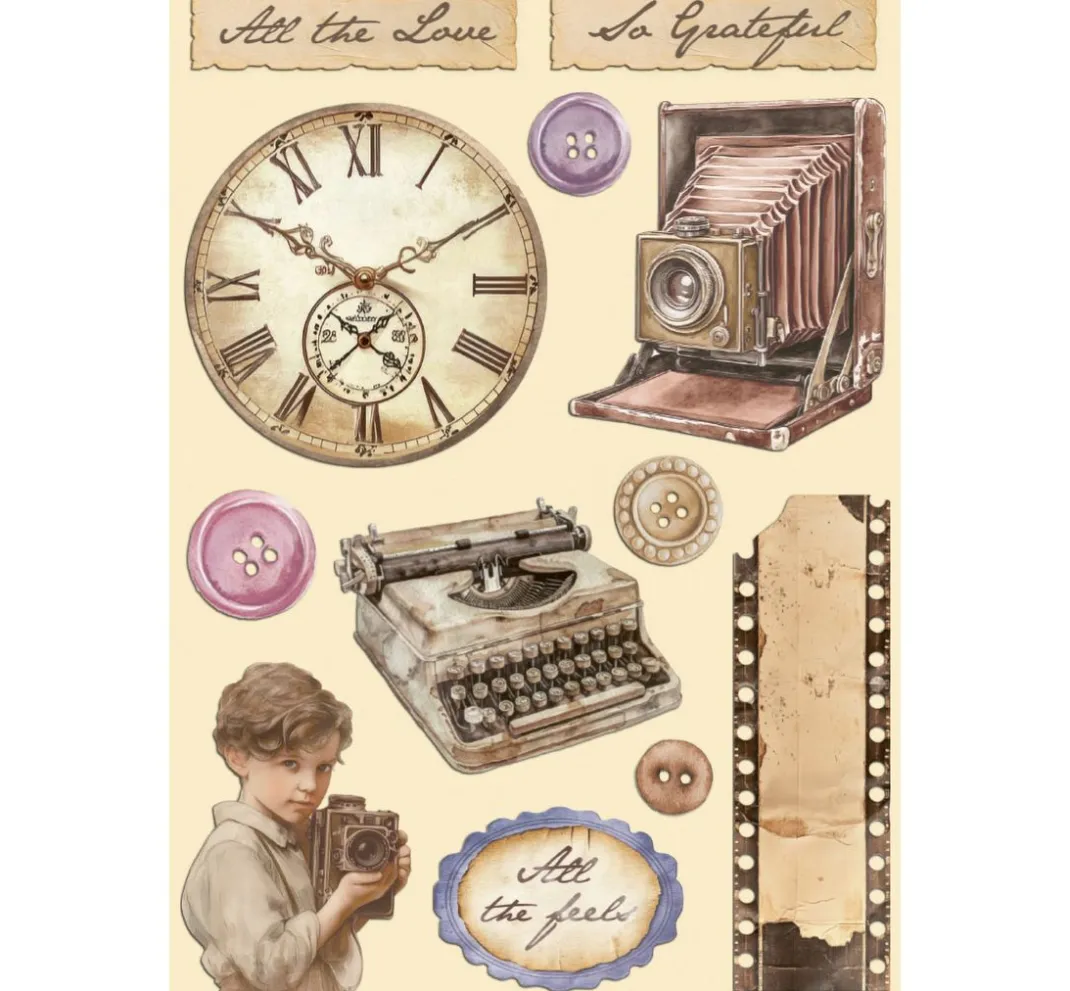 Stamperia Dekoelemente>Lasercut-Motive "Quiet Days"