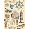 Stamperia Dekoelemente>Lasercut-Motive "Silent Sea"