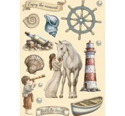 Stamperia Dekoelemente>Lasercut-Motive "Silent Sea"
