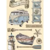 Stamperia Dekoelemente>Lasercut-Motive "Silent Sea - Endless Blue"