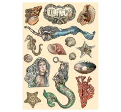 Stamperia Dekoelemente>Lasercut-Motive "Songs of the Sea - Meerjungfrau"