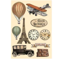 Stamperia Streuteile|Dekoelemente>Lasercut-Motive"Around the World"