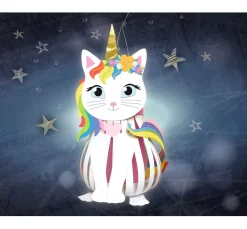 Kinder URSUS Papier|Papier-Bastelsets>Laternen-Bastelset "Kittycorn"
