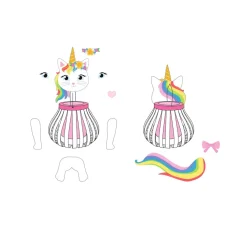 Kinder URSUS Papier|Papier-Bastelsets>Laternen-Bastelset "Kittycorn"