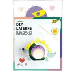 Kinder folia Laternen-Bastelsets|Papier>Laternen-Bastelset "Super Dinos"