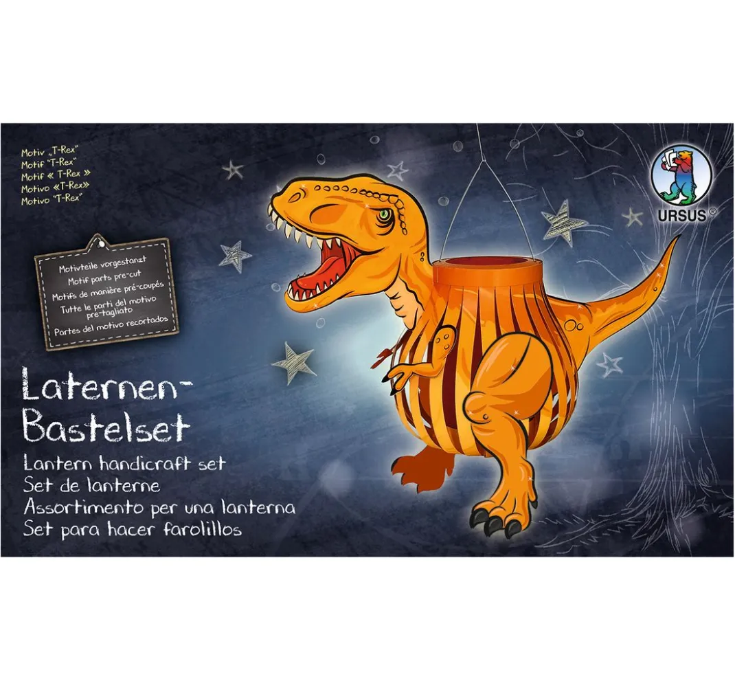 Kinder URSUS Laterne Basteln|Papier>Laternen-Bastelset "T-Rex"