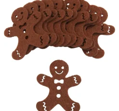 ohne Marke Streuteile|Dekofiguren & -Objekte>Lebkuchenmännchen aus Filz