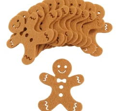 ohne Marke Streuteile|Dekofiguren & -Objekte>Lebkuchenmännchen aus Filz