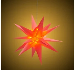 Riffelmacher & Weinberger Anhänger>LED-3D Stern "Wega", Rot