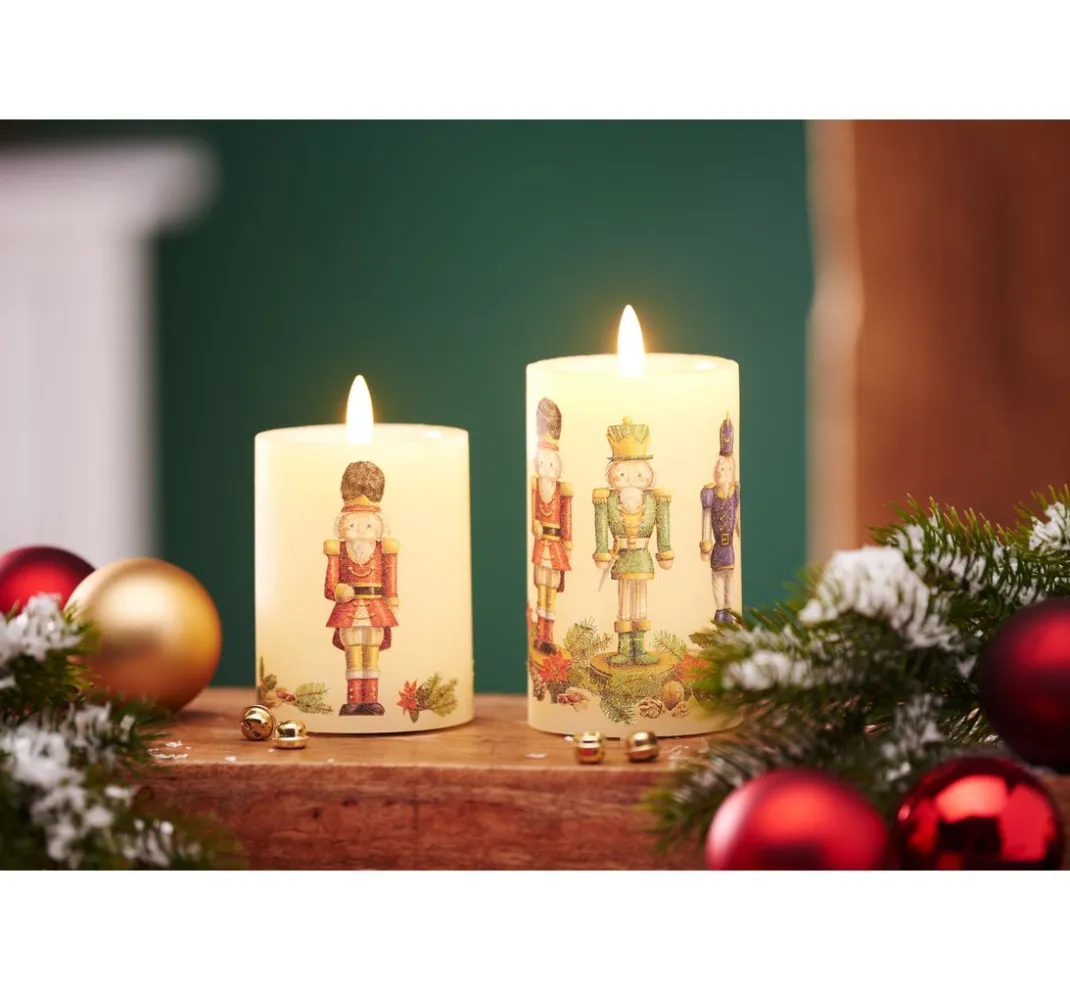 ohne Marke Led-Kerzen & Led-Teelichte|Kerzen Gestalten>LED-Echtwachskerze "12,5 x 7,5 cm", mit Timer