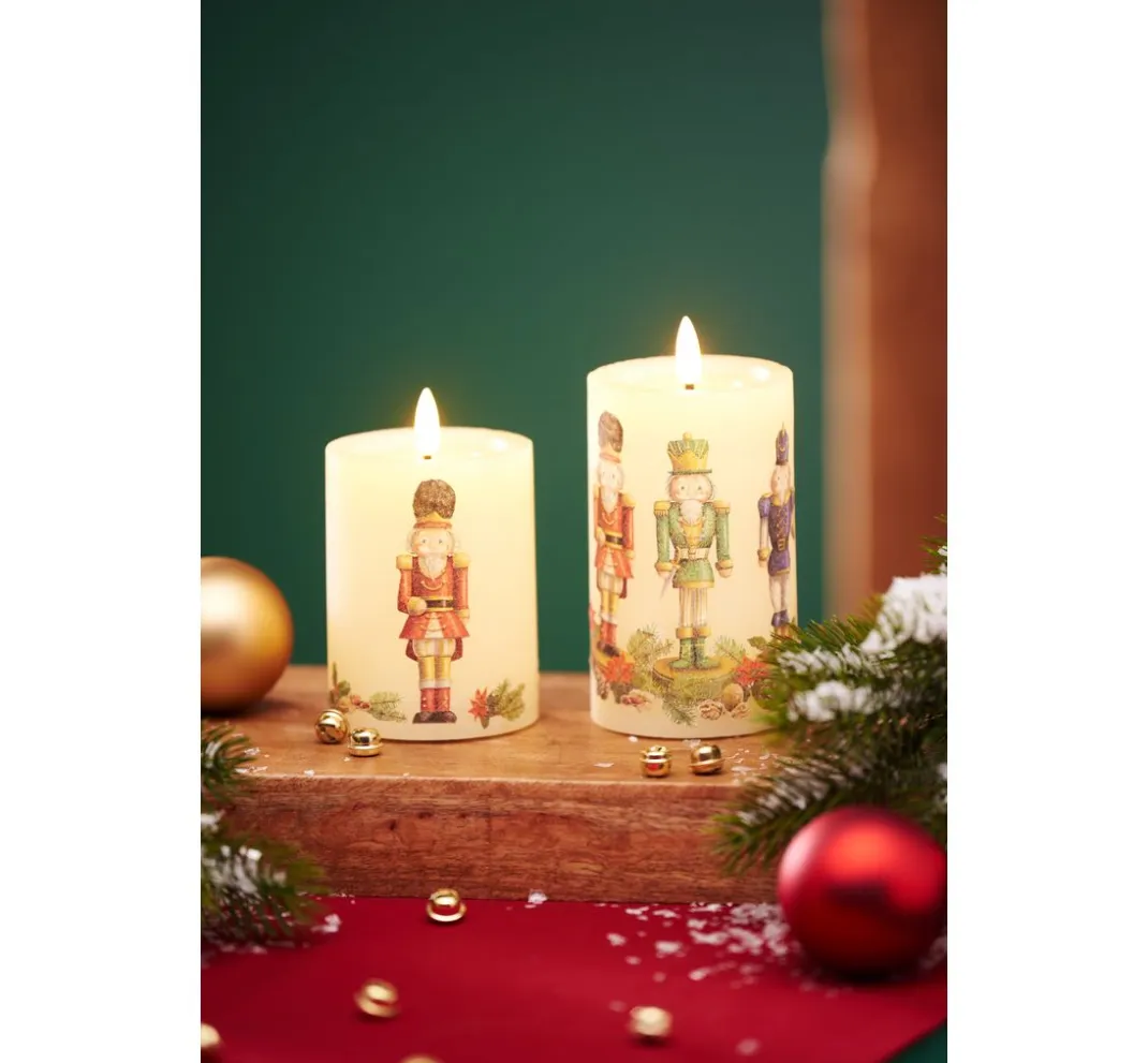ohne Marke Led-Kerzen & Led-Teelichte|Kerzen Gestalten>LED-Echtwachskerze "12,5 x 7,5 cm", mit Timer