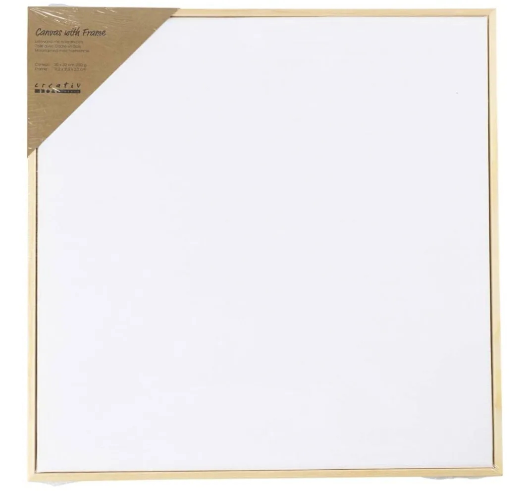 creativ company Standard Keilrahmen|Spezial Keilrahmen>Leinwand mit Rahmen, 30 x 30 cm
