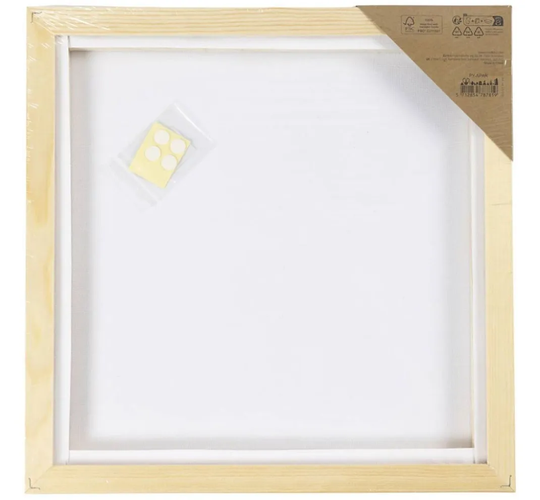 creativ company Standard Keilrahmen|Spezial Keilrahmen>Leinwand mit Rahmen, 30 x 30 cm