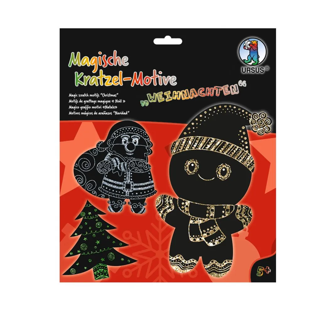 Kinder URSUS Kratzbilder|Kratzbilder>Magische Kratzel-Motive "Weihnachten"