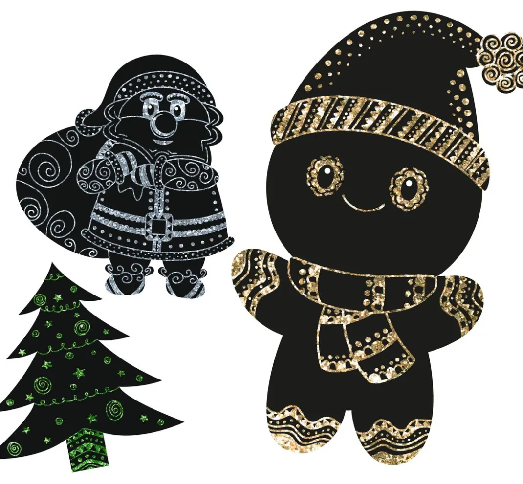 Kinder URSUS Kratzbilder|Kratzbilder>Magische Kratzel-Motive "Weihnachten"