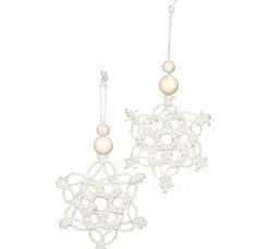 creativ company Makramee|Bastelsets>Makramee Bastelset "Schneeflocken"