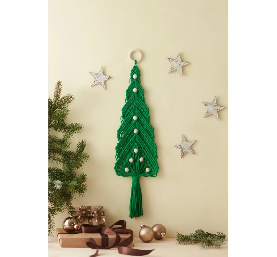 Topp Makramee|Makramee Diy Set>Makramee Knüpf-Set "Weihnachtsbaum"