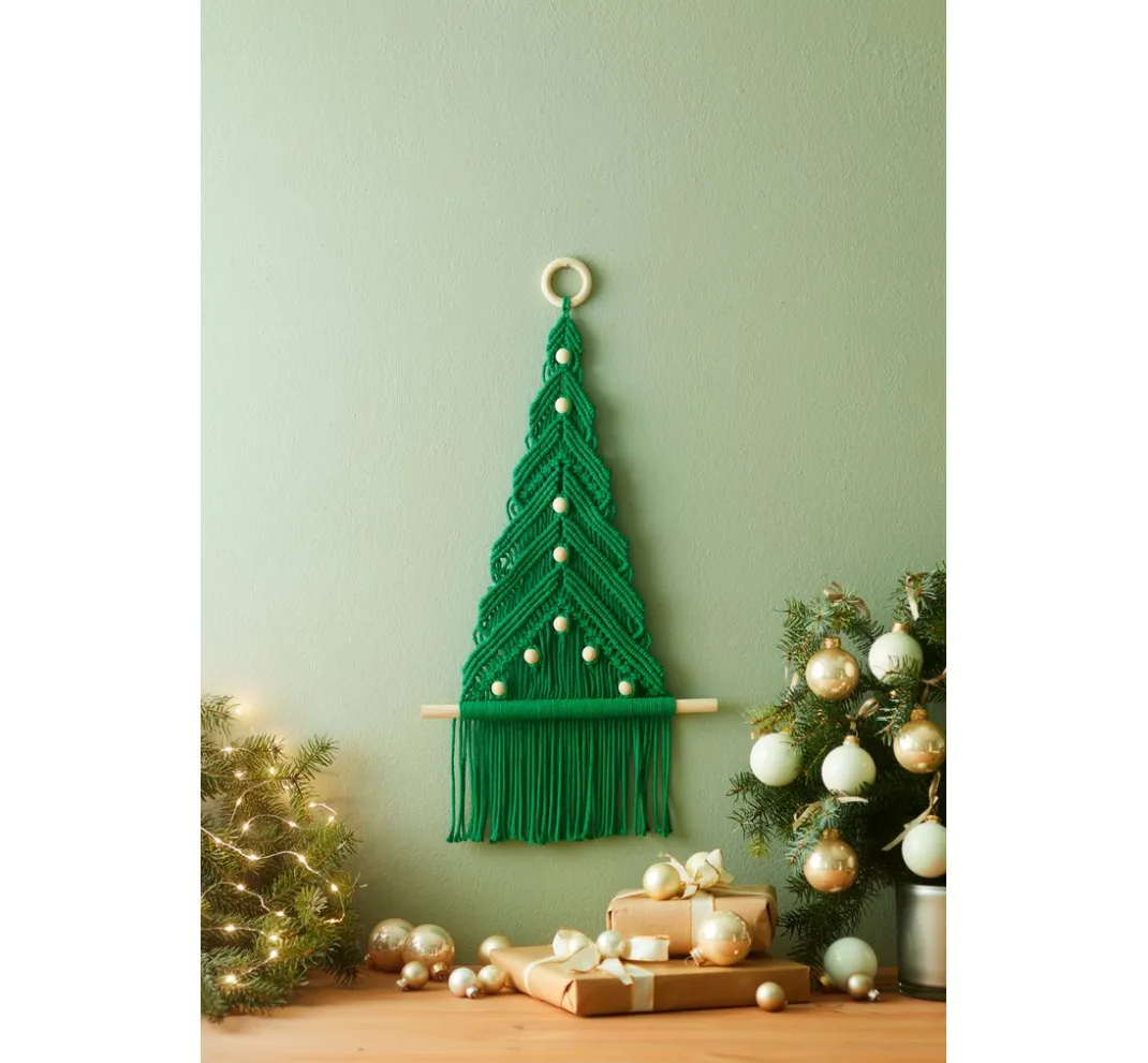 Topp Makramee|Makramee Diy Set>Makramee Knüpf-Set "Weihnachtsbaum"