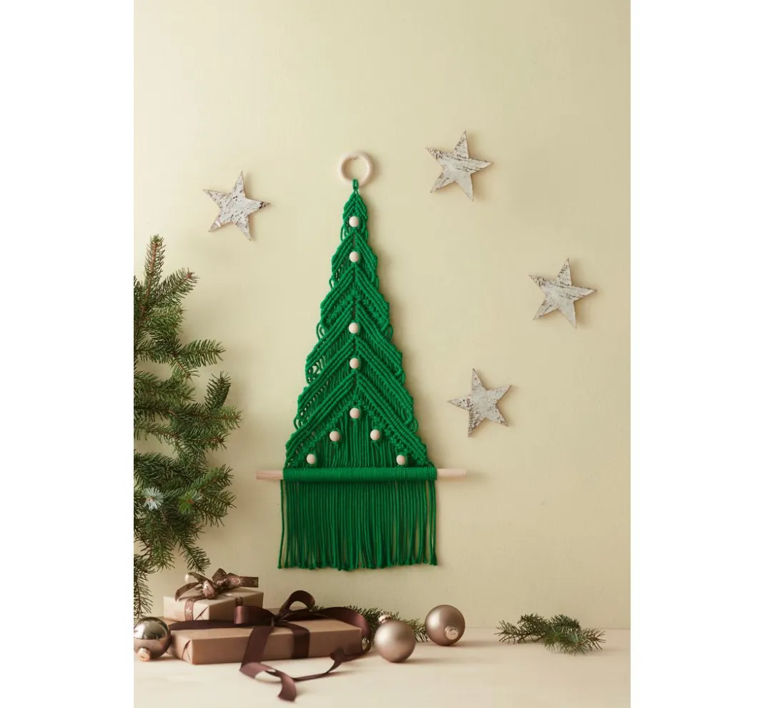 Topp Makramee|Makramee Diy Set>Makramee Knüpf-Set "Weihnachtsbaum"