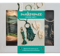 Kinder Topp Bänder|Makramee>Makramee-Schmuckset "Choose Happy"