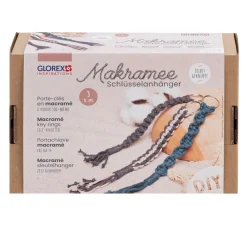 GLOREX Makramee|Handy- & Schlüsselanhänger>Makramee-Set "Schlüsselanhänger"