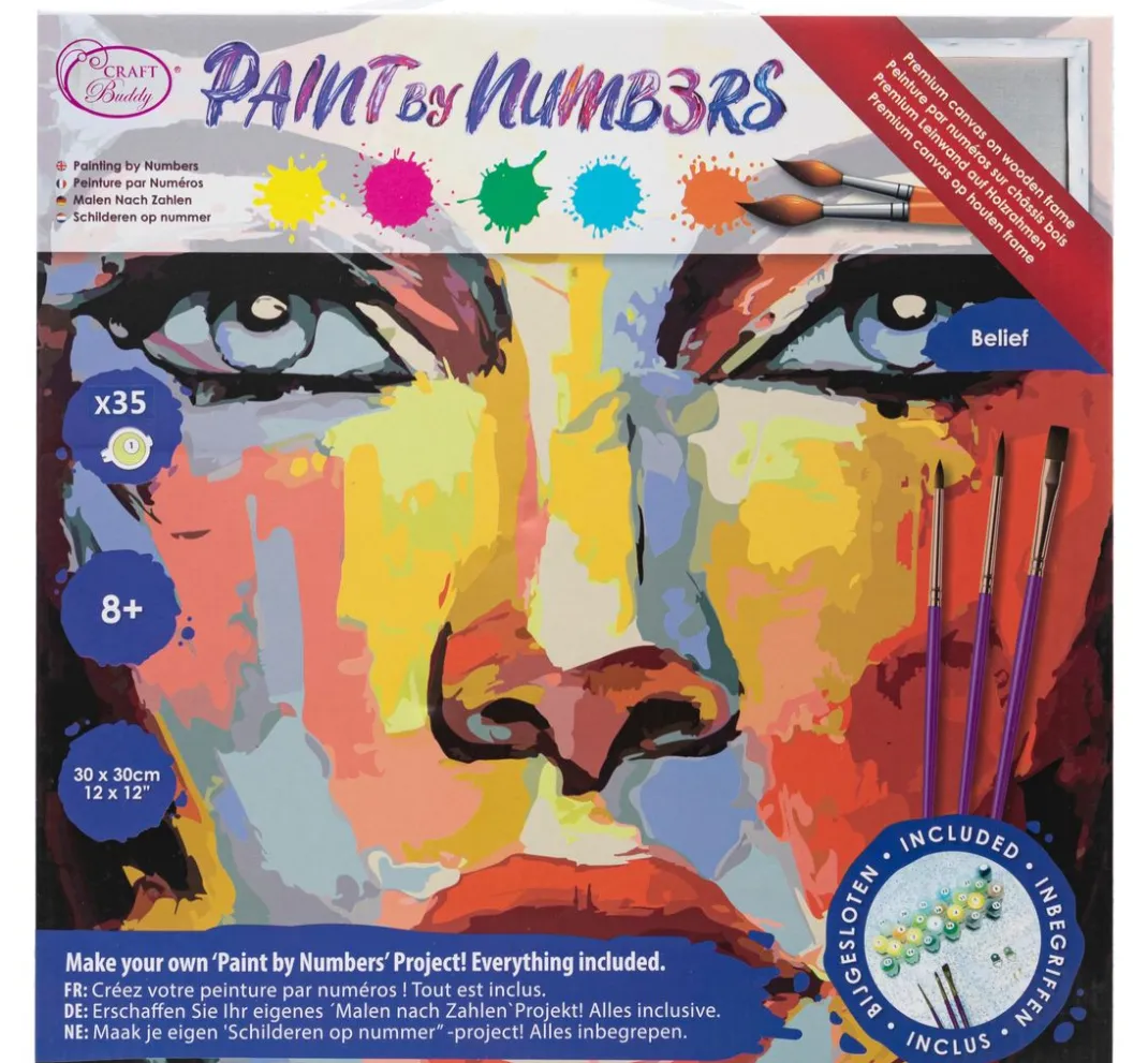Kinder Craft Buddy Malen Nach Zahlen|Weitere Geschenkideen Für Kinder>Malen nach Zahlen auf Keilrahmen, 30 x 30 cm