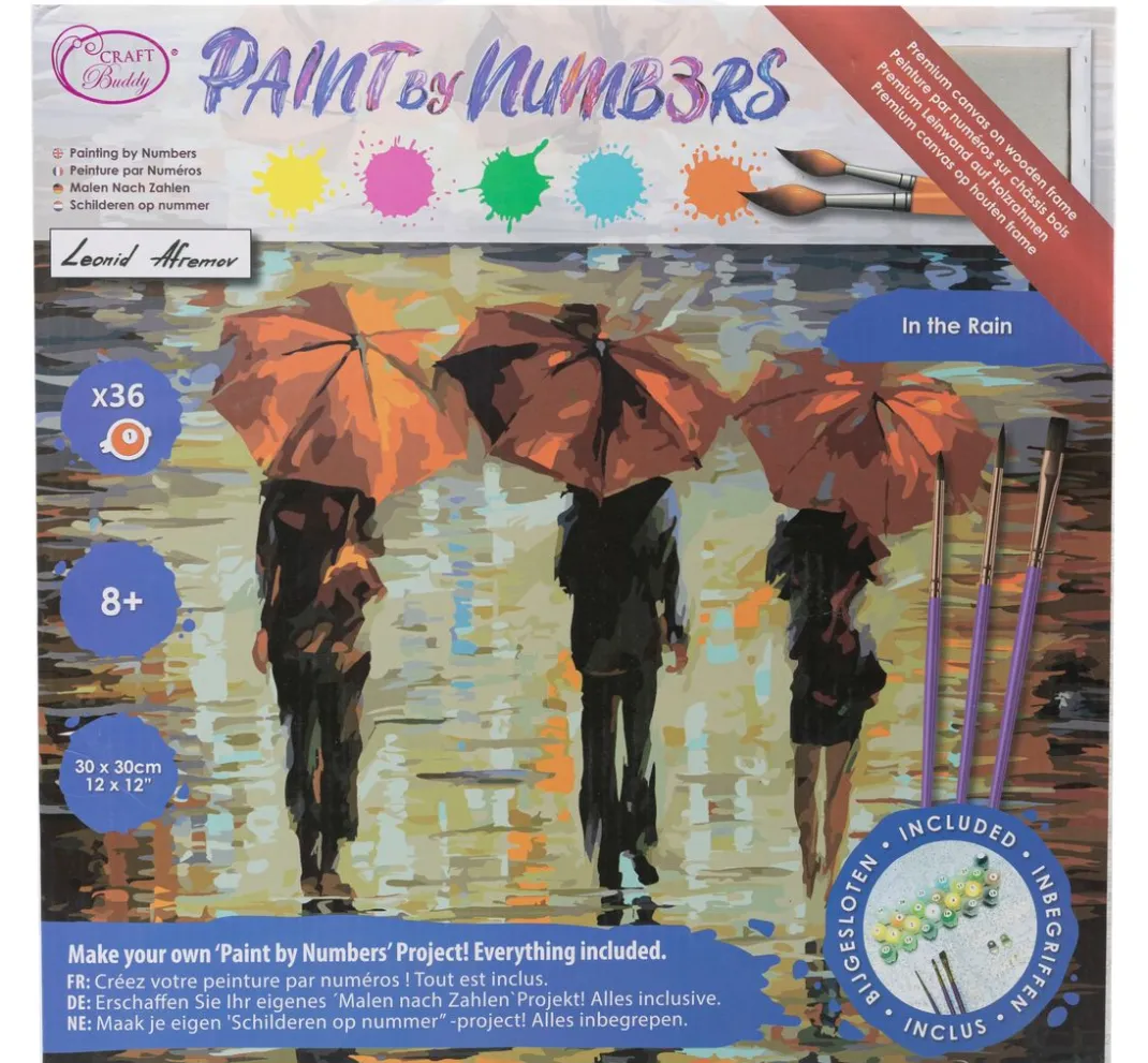 Kinder Craft Buddy Malen Nach Zahlen|Weitere Geschenkideen Für Kinder>Malen nach Zahlen auf Keilrahmen, 30 x 30 cm