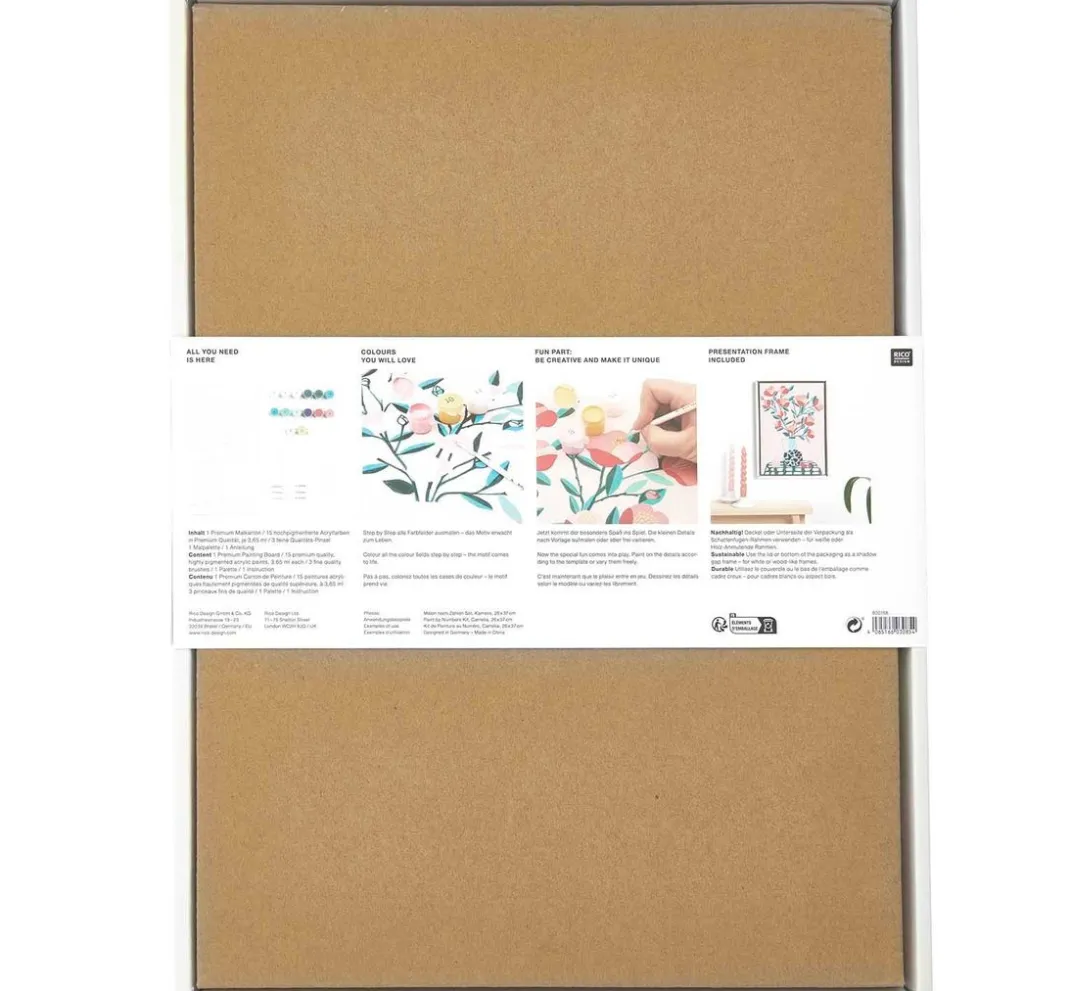 Kinder Rico Design Malsets|Malen Nach Zahlen>Malen nach Zahlen "Kamelie"