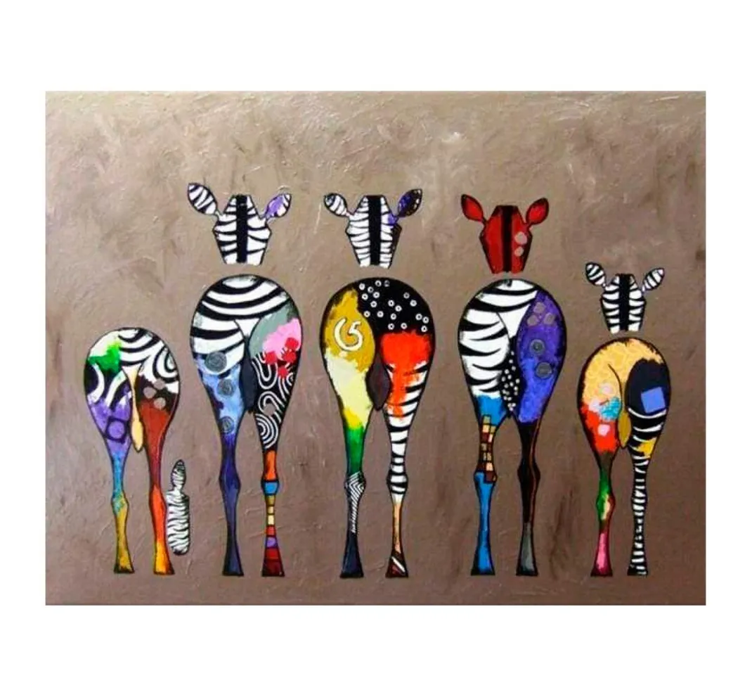 Kinder Figured'Art Malsets|Malen Nach Zahlen>Malen nach Zahlen "Zebras"