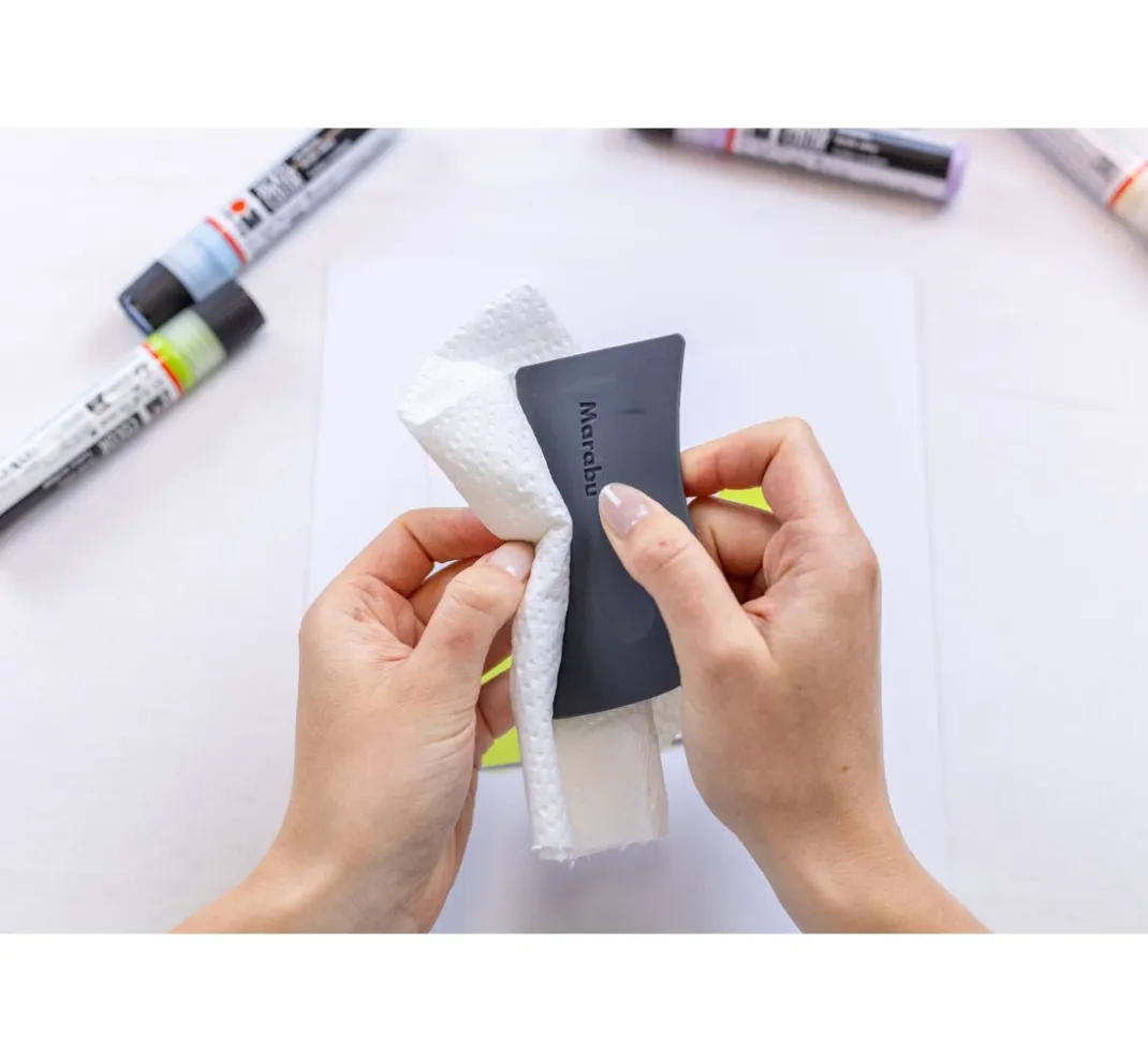 Marabu Künstlerfarbe|Bastelfarbe>Acryl Color Squeegee Art Set