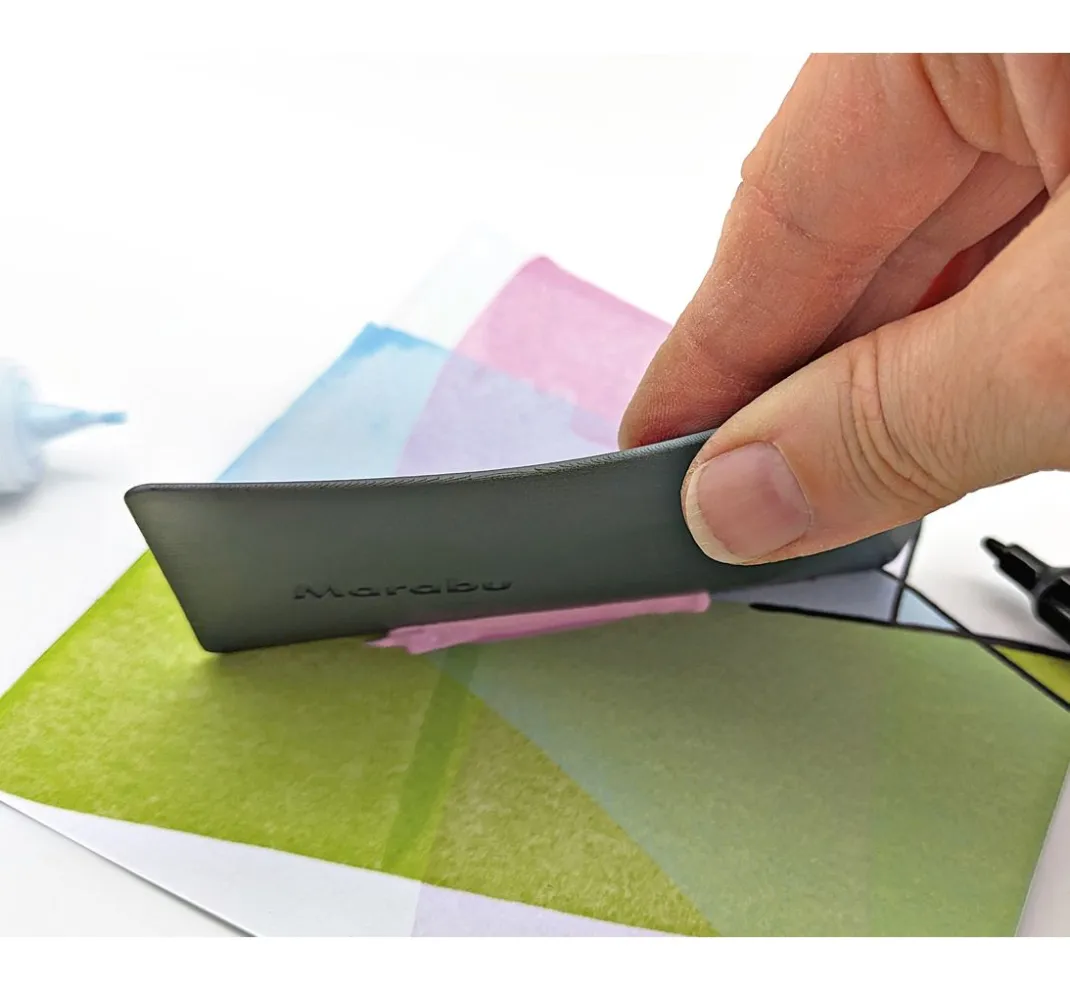 Marabu Künstlerfarbe|Bastelfarbe>Acryl Color Squeegee Art Set