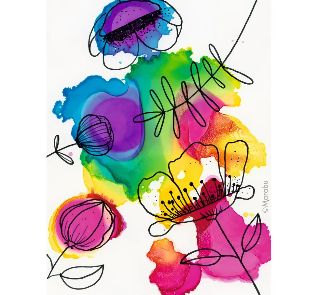 Marabu Künstlerfarbe|Glas- & Porzellanmalfarbe>"Alcohol Ink"