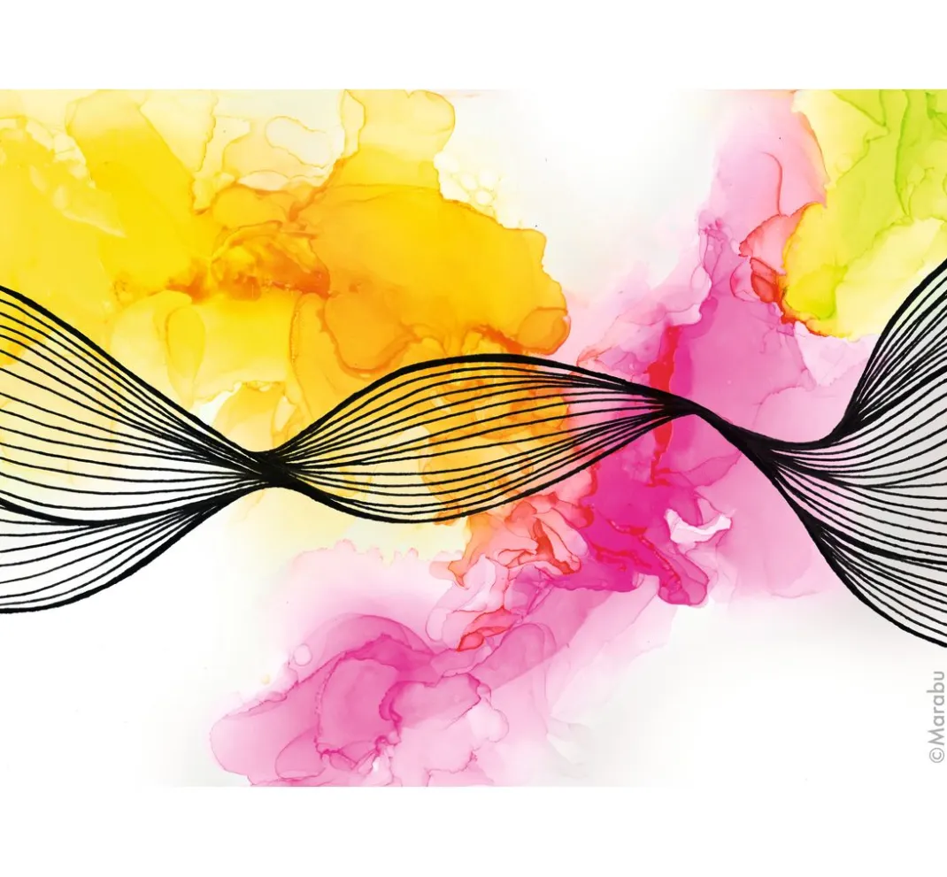 Marabu Glas- & Porzellanmalfarbe|Farbsets>Alcohol Ink-Set "Neon"