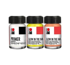 Marabu Effektfarbe>GLOW IN THE DARK-Set "STARS"