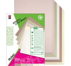 Marabu Malpapier|Malen & Zeichnen>Green Papierblock Nature Mix, DIN A4