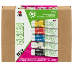 Marabu Malen & Zeichnen|Farbsets>Green Wasserbasierte Alkydfarbe Set BASIC