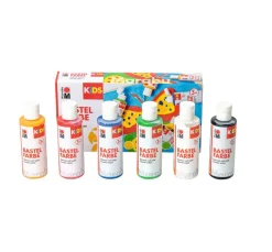 Kinder Marabu Bastelfarbe|Bastelfarbe>KIDS BASTELFARBE, 6er-Set