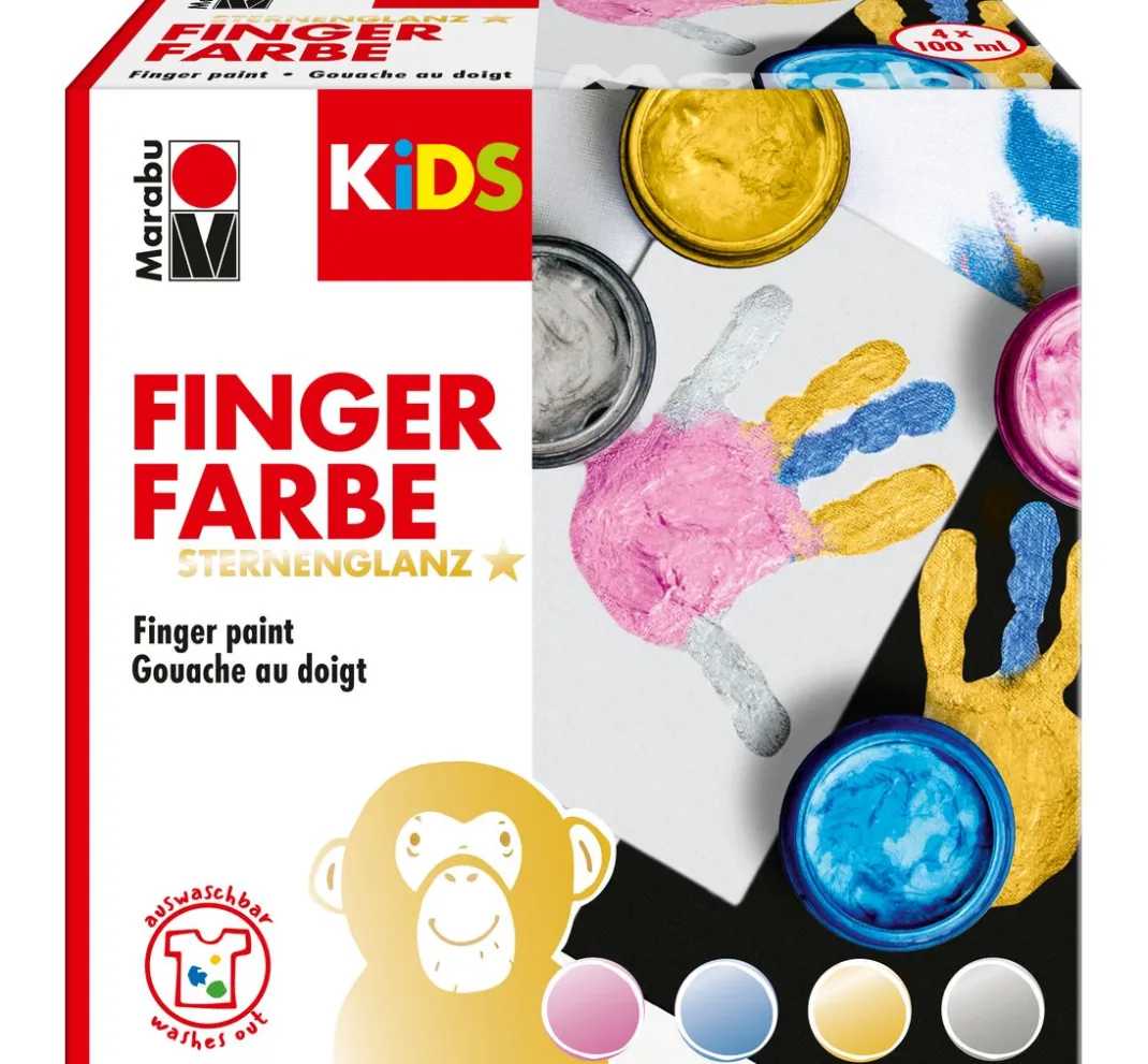 Kinder Marabu Fingerfarbe|Fingerfarbe>KiDS Fingerfarbe "STERNENGLANZ"