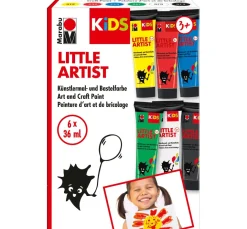 Kinder Marabu Bastelfarbe|Farbsets>KiDS Little Artist "6 x 36 ml"
