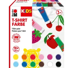 Marabu Textilfarbe|Farbsets>KiDS "T-Shirt Farbe", 12 x 36 ml