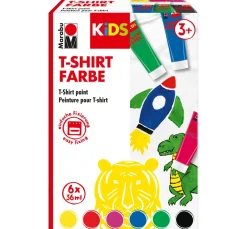 Marabu Textilfarbe|Farbsets>KiDS "T-Shirt Farbe", 6 x 36 ml