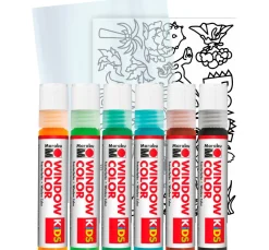 Kinder Marabu Window Color|Window Color>KiDS Window Color Set "Dinosaurier"