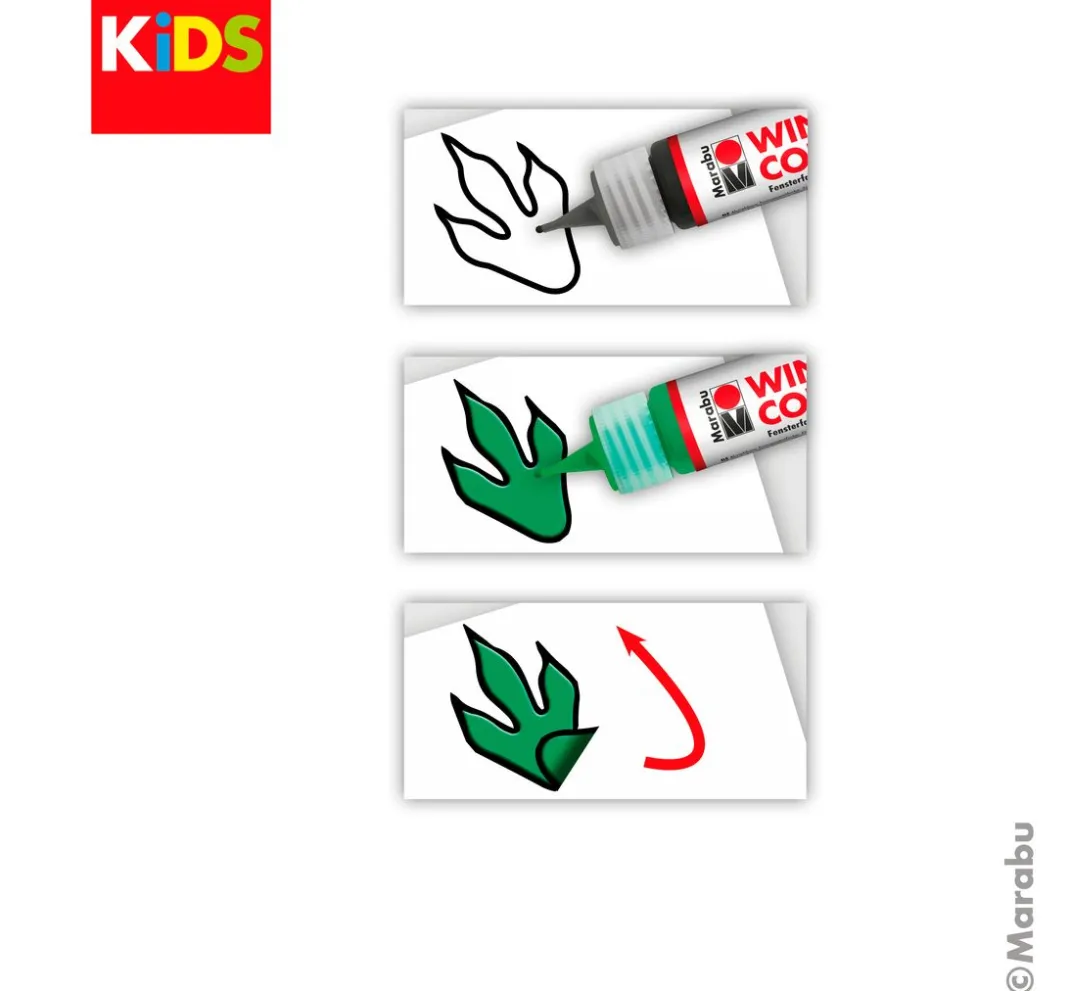 Kinder Marabu Window Color|Window Color>KiDS Window Color Set "Dinosaurier"