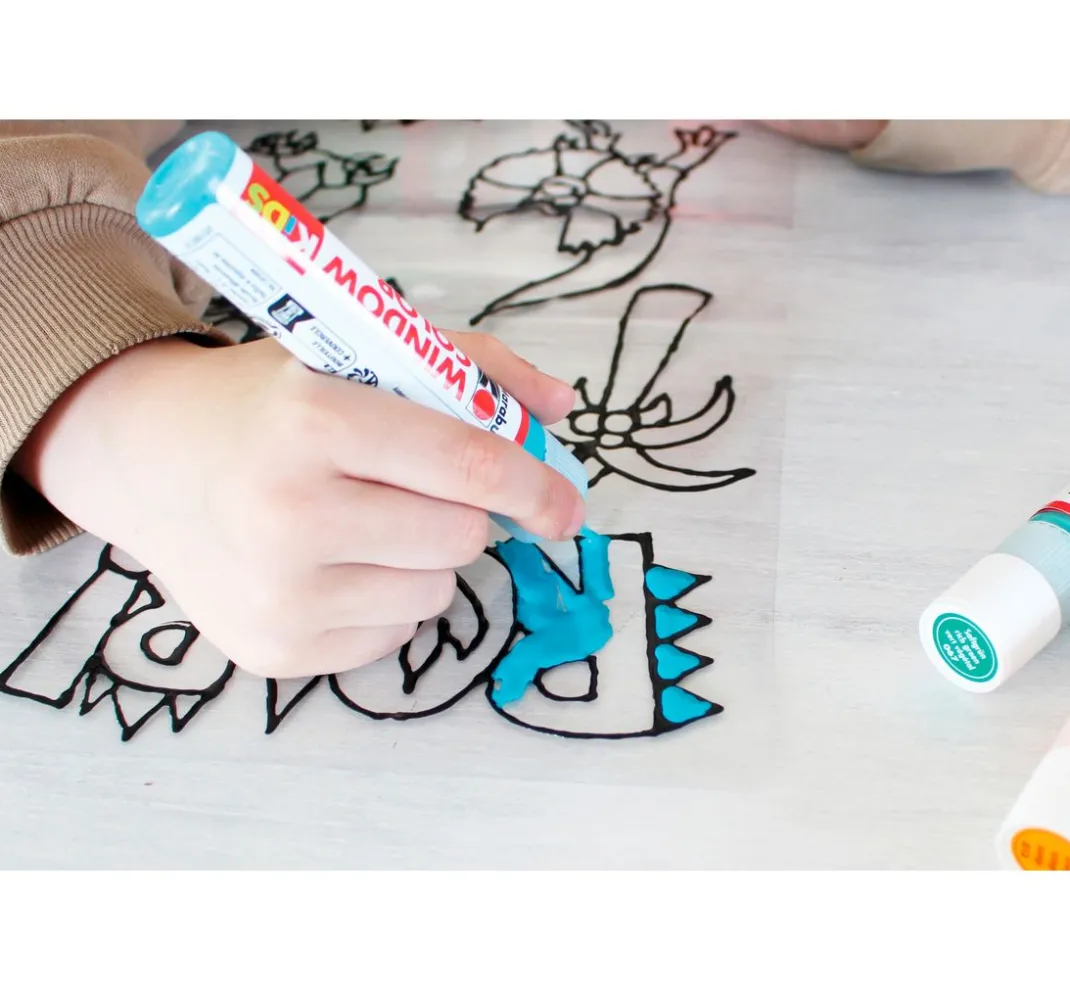 Kinder Marabu Window Color|Window Color>KiDS Window Color Set "Dinosaurier"