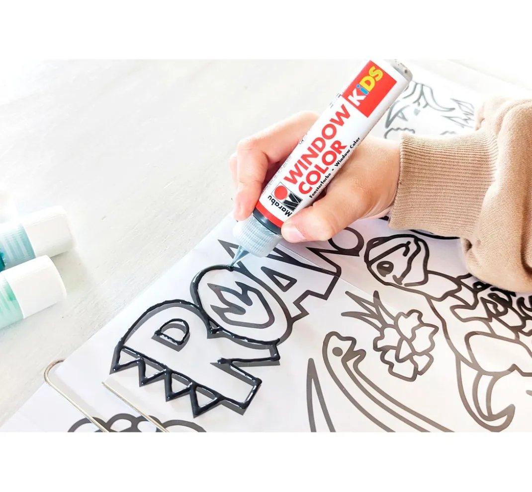 Kinder Marabu Window Color|Window Color>KiDS Window Color Set "Dinosaurier"