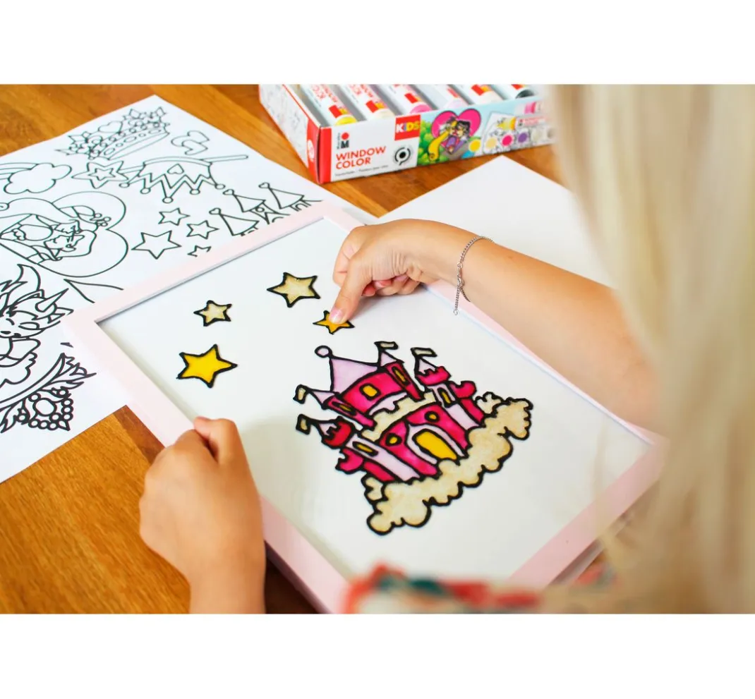 Kinder Marabu Window Color|Window Color>KiDS Window Color Set "Prinzessin"